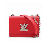 LOUIS VUITTON Epi Twist Red Leather Handbag